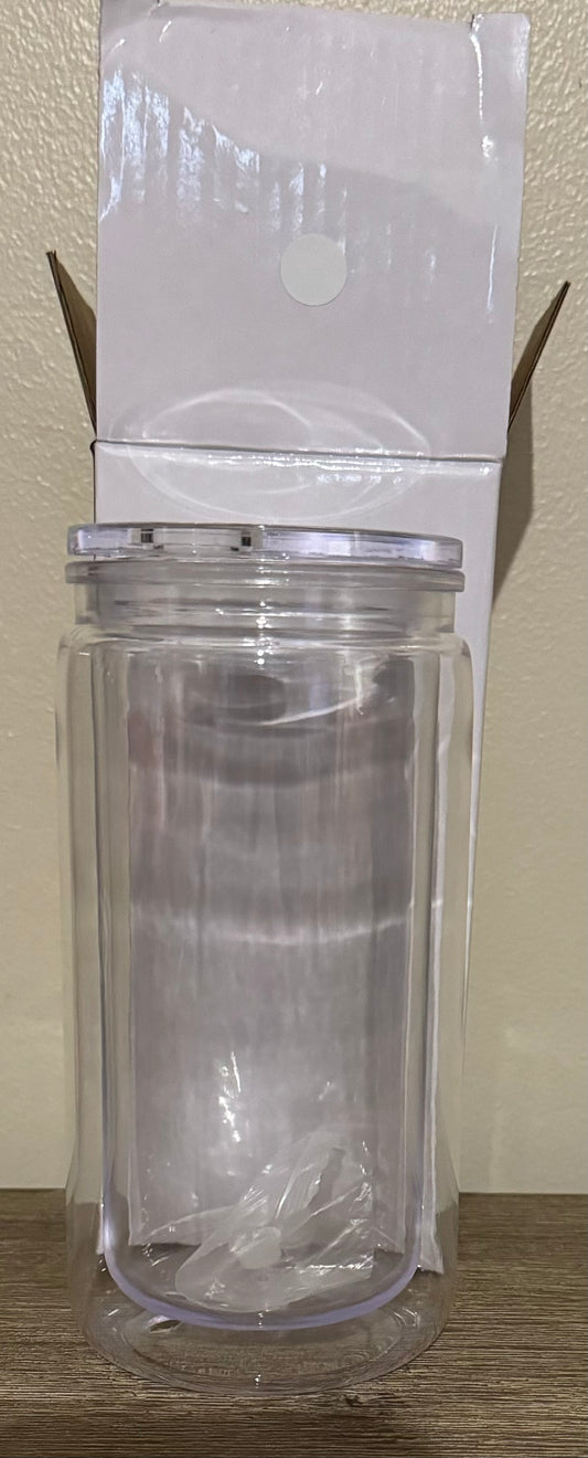 16oz Clear Lid Snow Globe